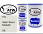 Preview: Kia, Satin Silver Metallic, S6: 500ml Lackdose + 500ml Klarlack + 250ml Härter - Set, von ATW Autoteile West.